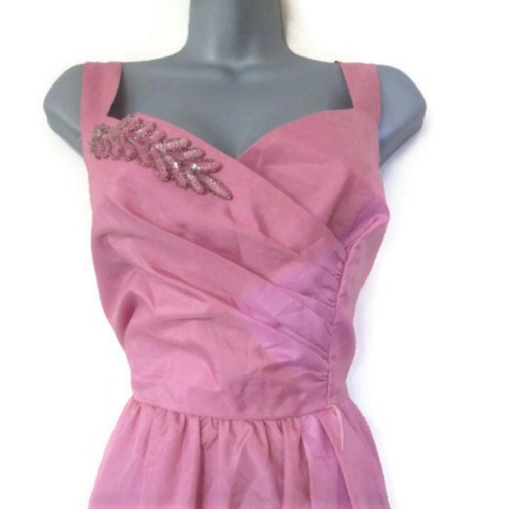 1980s vintage formal dress rockabilly prom large - Picture 2 of 5
